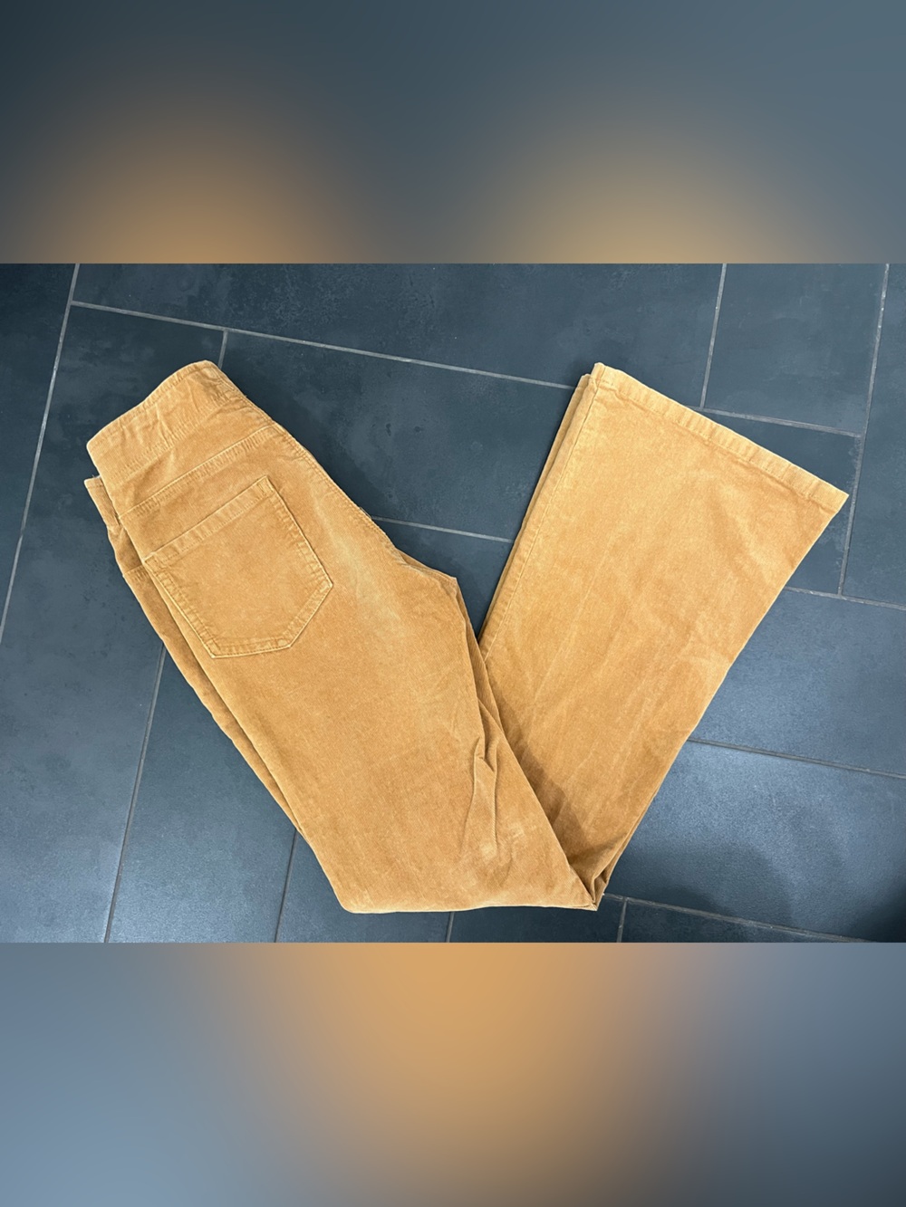 Easel Los Angeles Camel Brown Corduroy Flare Pants, EUC, No Flaws, Small